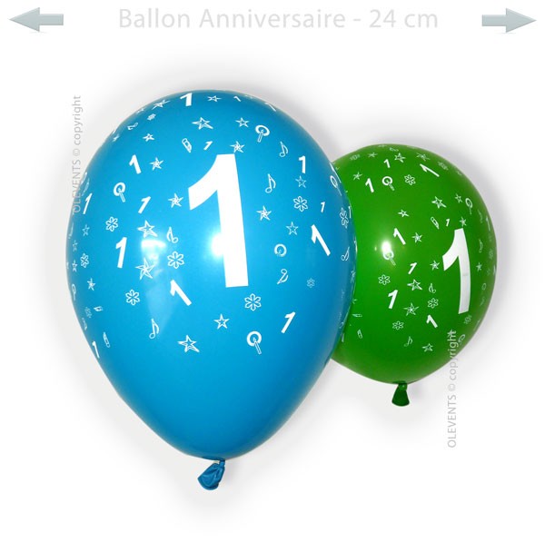 Ballons Anniversaire Chiffre 1 à 10 ans