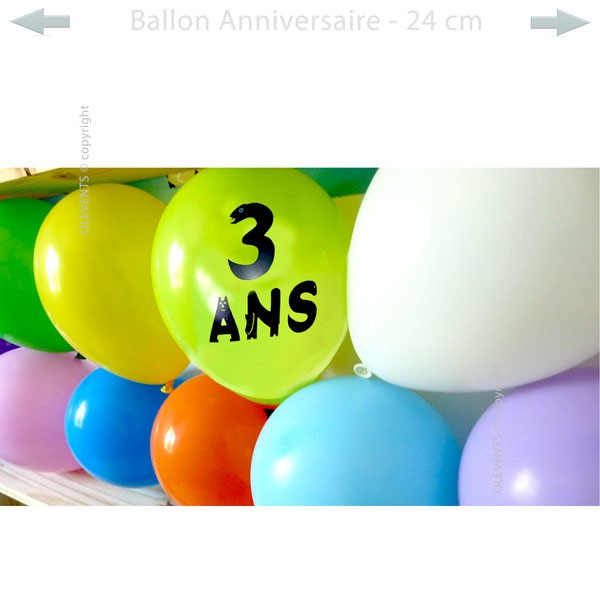 Ballons anniversaire 1 ans gonflables air ou hélium - Livraison